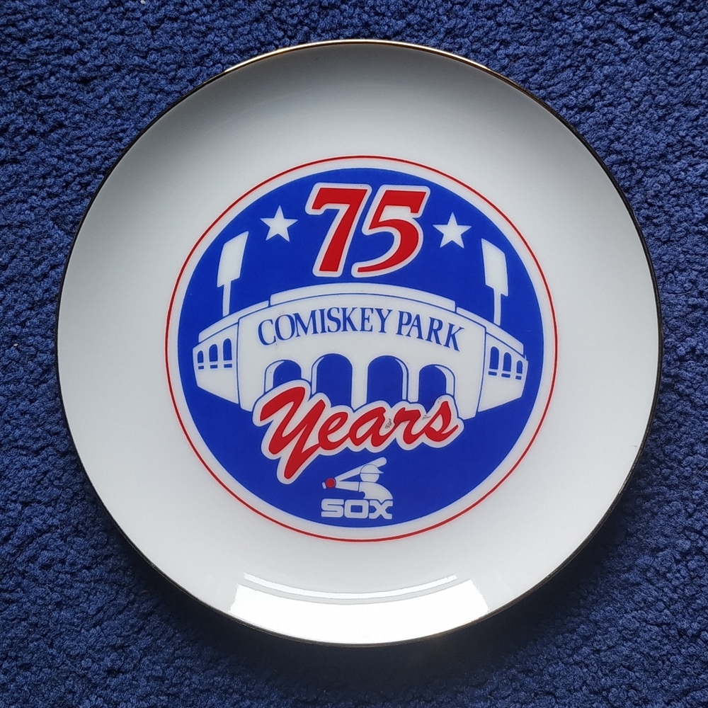 White Sox Comiskey park 1985 plate